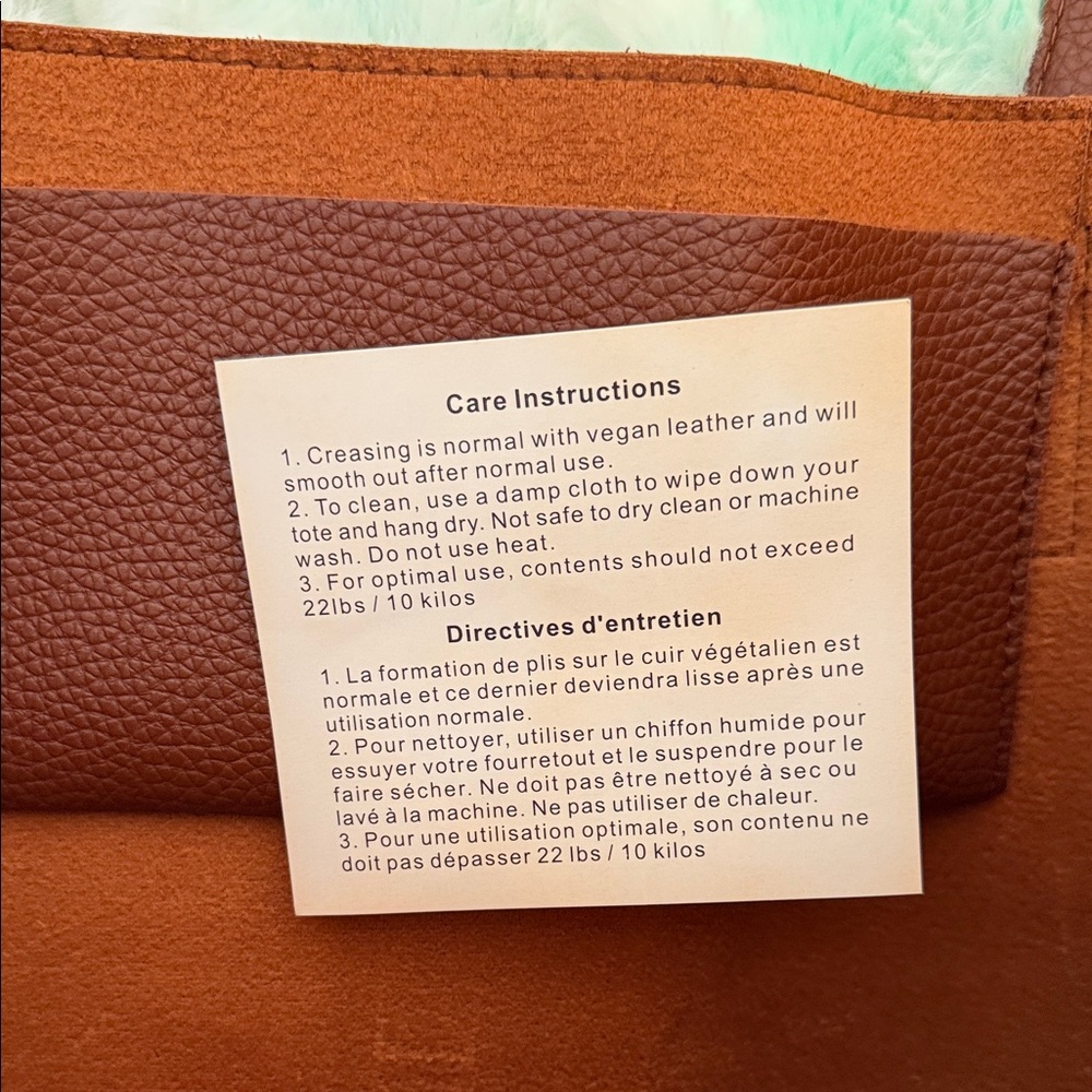 Vince Camuto Two-Tone Brown and Black Tote - Picture 2 of 4